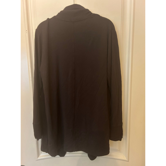 Women's Athleta Truffle Brown Pranayama Restore Rib Wrap Cardigan M - Picture 9 of 10
